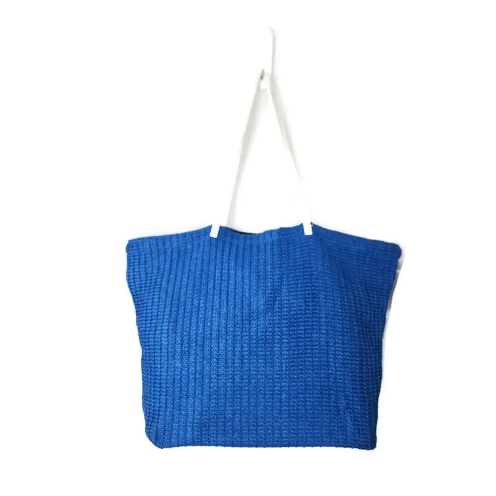 Vera Bradley Blue Bayou Dragonfly Coated Crochet Large Tote